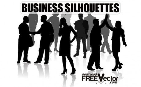 free_vector_of_business_silhouettes
