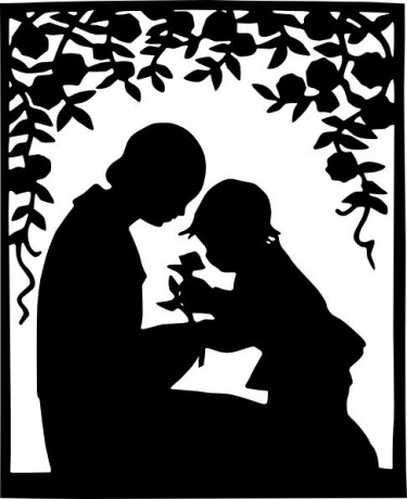 Mother_And_Child_Silhouette_clip_art_hight