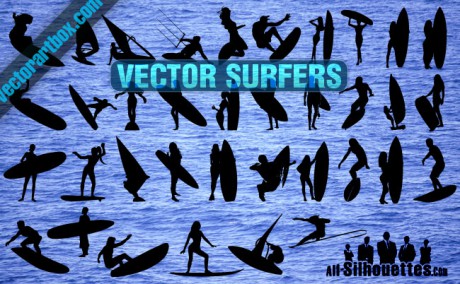 vector-surfers-clipart