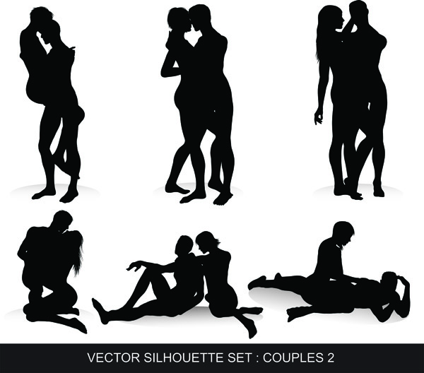 Couple Silhouettes Set2