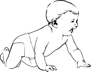 Infant_Crawl_clip_art_medium